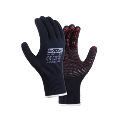 teXXor® Arbeitshandschuhe 8 II 60 % Nylon, 36 % Baumwolle, 4 % Elasthan blau/rot teXXor® Arbeitshandschuhe 8 II 60 % Nylon, 36 % Baumwolle, 4 % Elasthan blau/rot