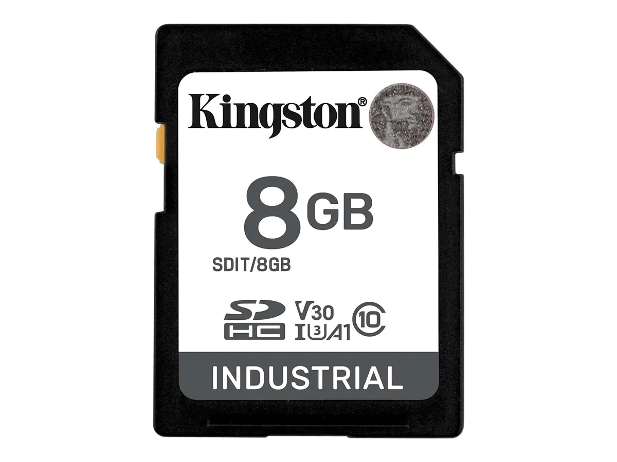 Kingston Industrial - Flash-Speicherkarte - 8 GB - A1 / Video Class V30 / UHS-I U3 / Class10 - microSDHC UHS-I Kingston Industrial - Flash-Speicherkarte - 8 GB - A1 / Video Class V30 / UHS-I U3 / Class10 - microSDHC UHS-I