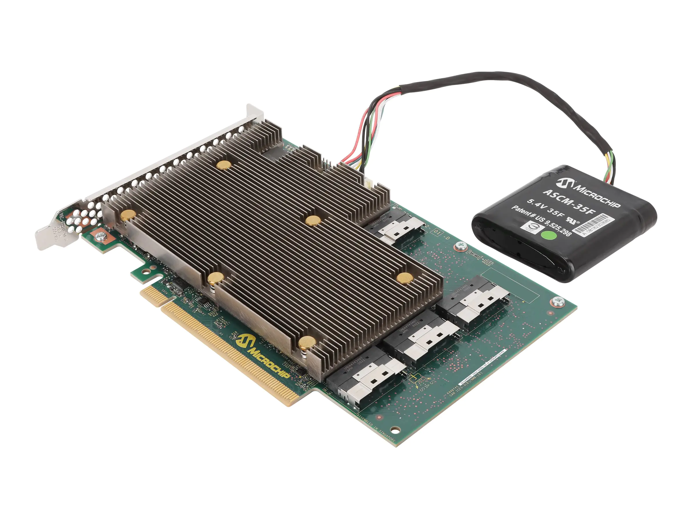 Microchip Adaptec SmartRAID 3200 Series 3258p-32i /e - Speichercontroller (RAID) - 32 Sender/Kanal - PCIe-Switch - SATA 6Gb/s / SAS 24Gb/s / PCIe 4.0 (NVMe) - RAID 0, 1, 5, 6, 10, 50, 60, RAID 1T, RAID 10T - PCIe 4.0 x16 Microchip Adaptec SmartRAID 3200 Series 3258p-32i /e - Speichercontroller (RAID) - 32 Sender/Kanal - PCIe-Switch - SATA 6Gb/s / SAS 24Gb/s / PCIe 4.0 (NVMe) - RAID 0, 1, 5, 6, 10, 50, 60, RAID 1T, RAID 10T - PCIe 4.0 x16
