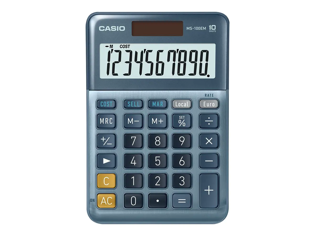 Casio MS-100EM - Desktop-Taschenrechner - 10