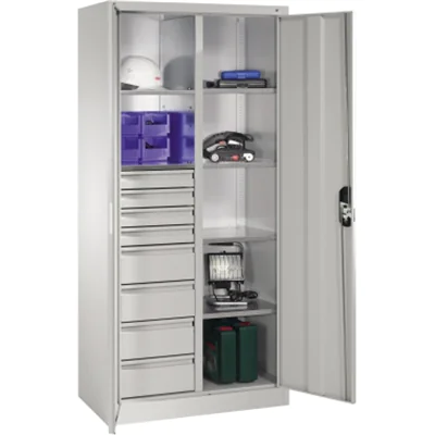 C+P Werkzeugschrank 8921305S10040 6Bd. 8Sch. 1950x930x500mm lgr/lgr C+P Werkzeugschrank 8921305S10040 6Bd. 8Sch. 1950x930x500mm lgr/lgr