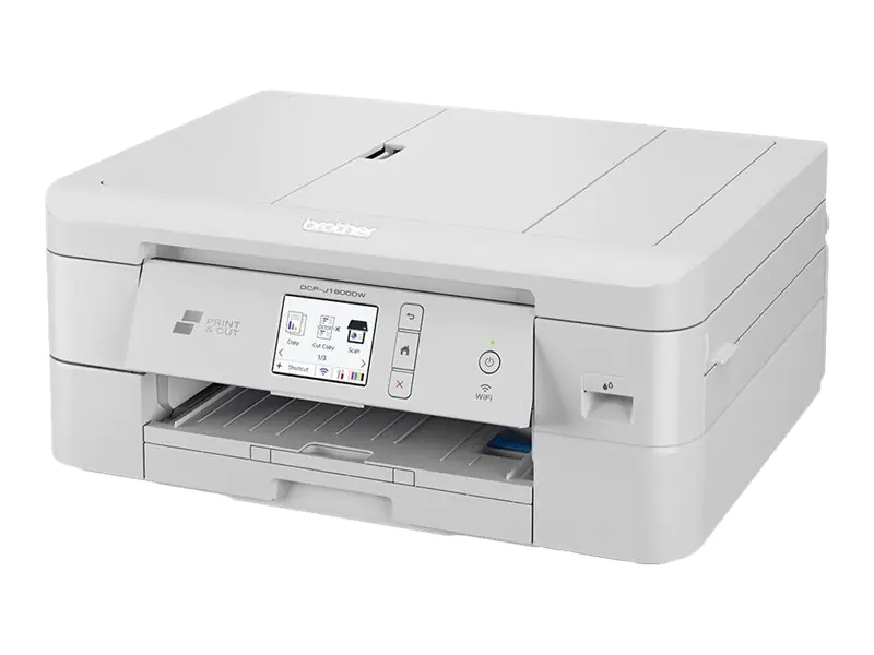 Brother DCP-J1800DW - Multifunktionsdrucker - Farbe - Tintenstrahl - A4 (210 x 297 mm) (Original) - A4/Letter (Medien) - bis zu 13 Seiten/Min. (Kopieren) - bis zu 17 Seiten/Min. (Drucken) - 150 Blatt - USB 2.0, LAN, Wi-Fi(n)
