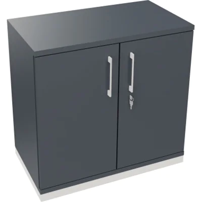 Flügeltürenschrank 2OH B800xT442xH781 ws/Lavagrau Flügeltürenschrank 2OH B800xT442xH781 ws/Lavagrau