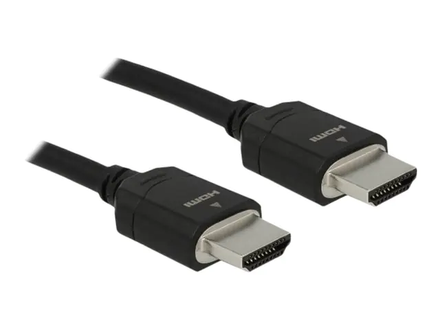 Delock - Ultra High Speed - HDMI-Kabel - HDMI männlich zu HDMI männlich - 1 m - Dreifachisolierung - Schwarz - Dolby DTS-HD Master Audio-Unterstützung, Dolby TrueHD-Unterstützung, unterstützt 21:9 Kinoformat, unterstützt 8K UHD (7680 x 4320)