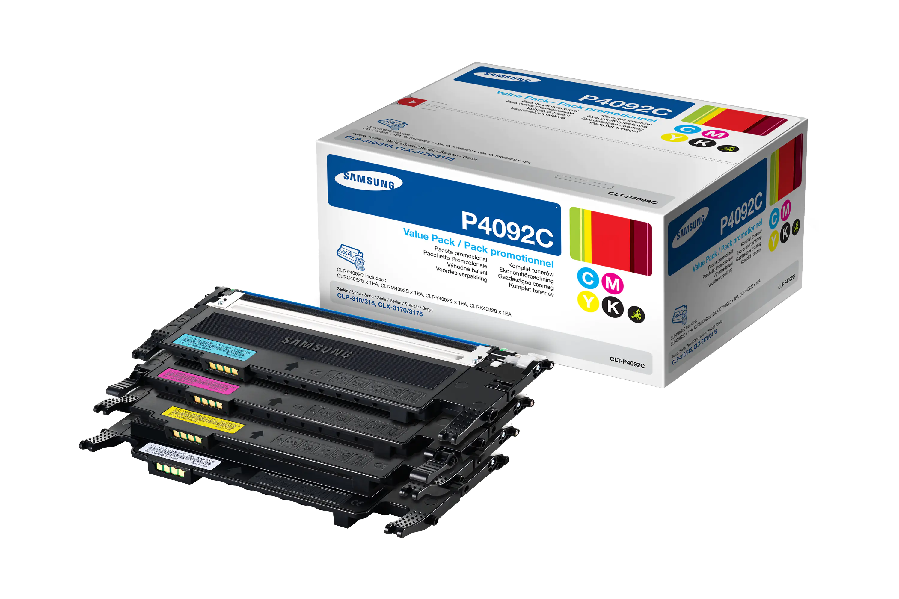 Samsung Toner Multipack CLT-P4092C/ELS BK/C/M/Y 1.000 Seiten 4 Stück