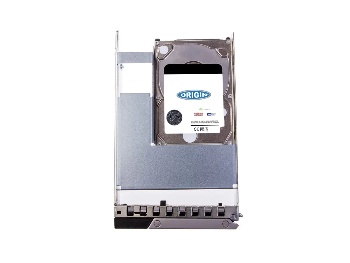 Origin Storage - Festplatte - 900 GB - Hot-Swap - 2.5" (6.4 cm) (in 8,9 cm Träger) (in 3,5 Zoll Träger) - SAS 12Gb/s - 10000 rpm - für Dell EMC PowerEdge C6525, R240, R340, R6515, R6525, R740, R7415, R7515; Storage NX3240