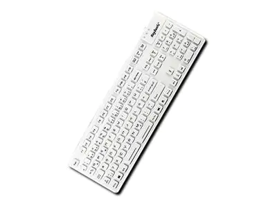 KeySonic KSK-8030 IN - Tastatur - USB - Deutsch - weiß