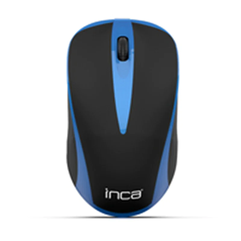 INCA IWM-221RSMV, Optisch, RF Wireless, 1600 DPI, Schwarz, Blau