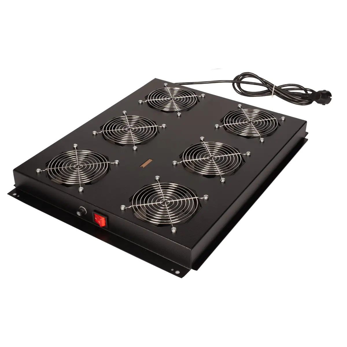 Roline - Rack - Lüfter Kit - with 6 fans - Dach - Jet Black, RAL 9005 - 48.3 cm (19")