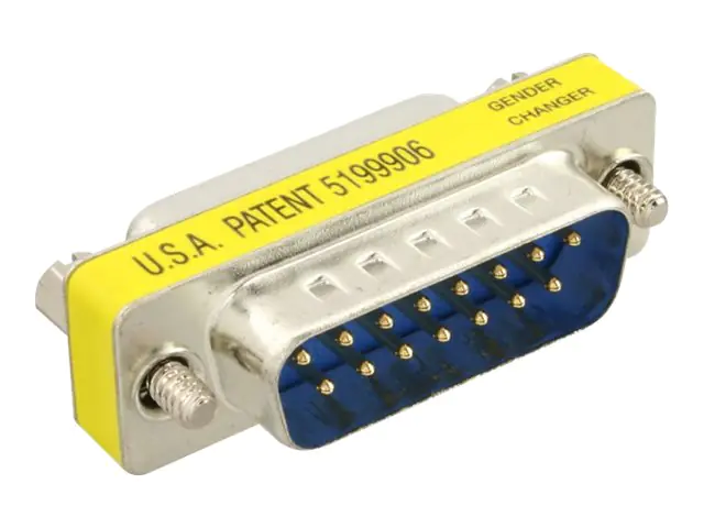 InLine - Serieller Gender Changer - 15 pin D-Sub (DB-15) (M) zu 15 pin D-Sub (DB-15) (W) - Daumenschrauben InLine - Serieller Gender Changer - 15 pin D-Sub (DB-15) (M) zu 15 pin D-Sub (DB-15) (W) - Daumenschrauben