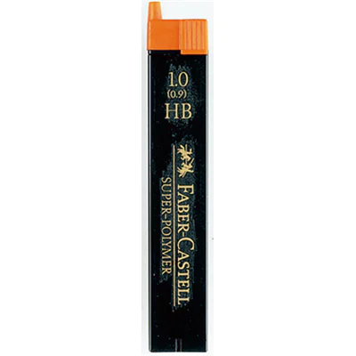 Faber-Castell Feinmine SUPER POLYMER 120900 HB 1mm 12St. Faber-Castell Feinmine SUPER POLYMER 120900 HB 1mm 12St.