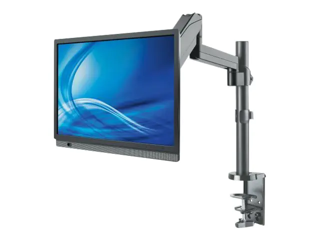 Manhattan TV & Monitor Mount, Desk, Full Motion (Gas Spring), 1 screen, Screen Sizes: 10-27", Black, Clamp or Grommet Assembly,VESA 75x75 to 100x100mm, Max 8kg, Lifetime Warranty - Befestigungskit (Spannbefestigung für Tisch, Schwenkarm, Klammerbasis, Gas Manhattan TV & Monitor Mount, Desk, Full Motion (Gas Spring), 1 screen, Screen Sizes: 10-27", Black, Clamp or Grommet Assembly,VESA 75x75 to 100x100mm, Max 8kg, Lifetime Warranty - Befestigungskit (Spannbefestigung für Tisch, Schwenkarm, Klammerbasis, Gas
