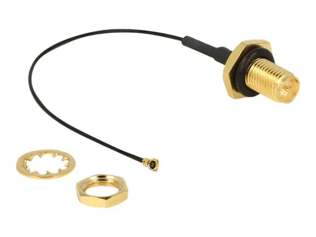 Delock Antennenkabel - RP-SMA (W) zu MHF4 (M) 12464