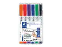 STAEDTLER Lumocolor 301 - Marker - für Flipchart, Whiteboard - verschiedene Farben - 1 mm - Mittel (Packung mit 6) 301 WP6