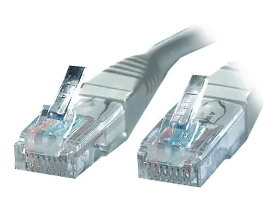 VALUE - Patch-Kabel - RJ-45 (M) zu RJ-45 (M) - 15 m - UTP - CAT 5e - geformt - Grau
