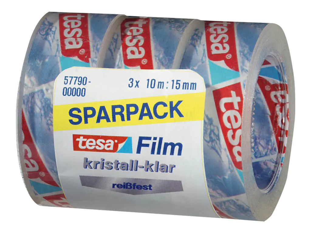 tesa Klebefilm 57790-00000 15mmx10m kristallklar 3 Rl./Pack.