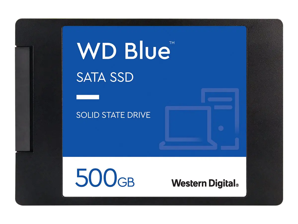 WD Blue 3D NAND SATA SSD WDS500G2B0A - 500 GB SSD - intern - 2.5" (6.4 cm) - SATA 6Gb/s
