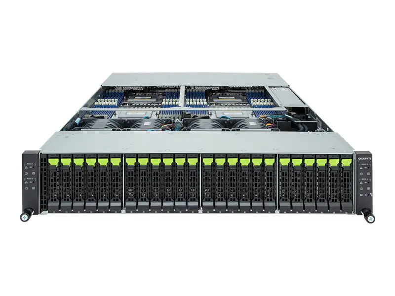 Gigabyte H273-Z80 (rev. AAW1) - 4 Knoten - Cluster - Rack-Montage - 2U - zweiweg - keine CPU