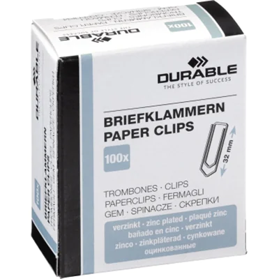 DURABLE Briefklammer 121025 32mm verzinkt 100 St./Pack. DURABLE Briefklammer 121025 32mm verzinkt 100 St./Pack.