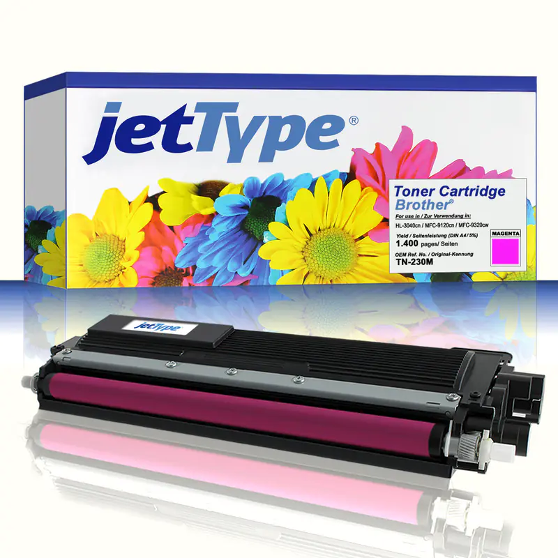 jetType Toner kompatibel zu Brother TN-230M magenta 1.400 Seiten 1 Stück jetType Toner kompatibel zu Brother TN-230M magenta 1.400 Seiten 1 Stück