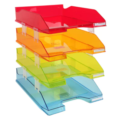 Exacompta Briefablage Combo Midi Linicolor® DIN A4, Überbreite Polystyrol Farbe: rot transluzent, orange transluzent, grün transluzent, blau transluzent 4 St./Pack. Exacompta Briefablage Combo Midi Linicolor® DIN A4, Überbreite Polystyrol Farbe: rot transluzent, orange transluzent, grün transluzent, blau transluzent 4 St./Pack.