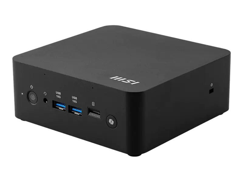MSI Cubi NUC AI+ 2MG 030at - Mini-PC - Core Ultra 7 258V / 2.2 GHz - RAM 32 GB - SSD 1 TB - NVMe - Intel Arc Graphics 140V - Wi-Fi 6E, Bluetooth 5.3, 1GbE, 2.5GbE - WLAN: 802.11a/b/g/n/ac/ax (Wi-Fi 6E) 00B20611-030