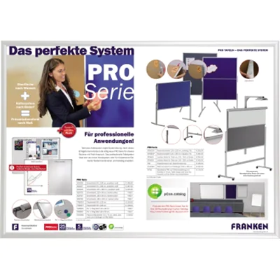 Franken GmbH Wechselrahmen 87.2x122x1.1cm Aluminium si BS1805