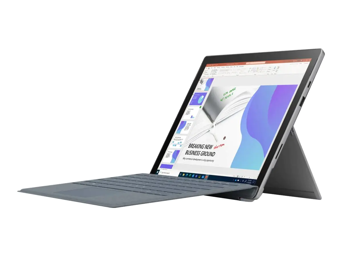 Microsoft Surface Pro 7+ - Tablet - Intel Core i7 1165G7 - Win 10 Pro - Intel Iris Xe Grafikkarte - 32 GB RAM - 1 TB SSD - 31.2 cm (12.3") Touchscreen 2736 x 1824 - 802.11a/b/g/n/ac/ax - Platin - kommerziell