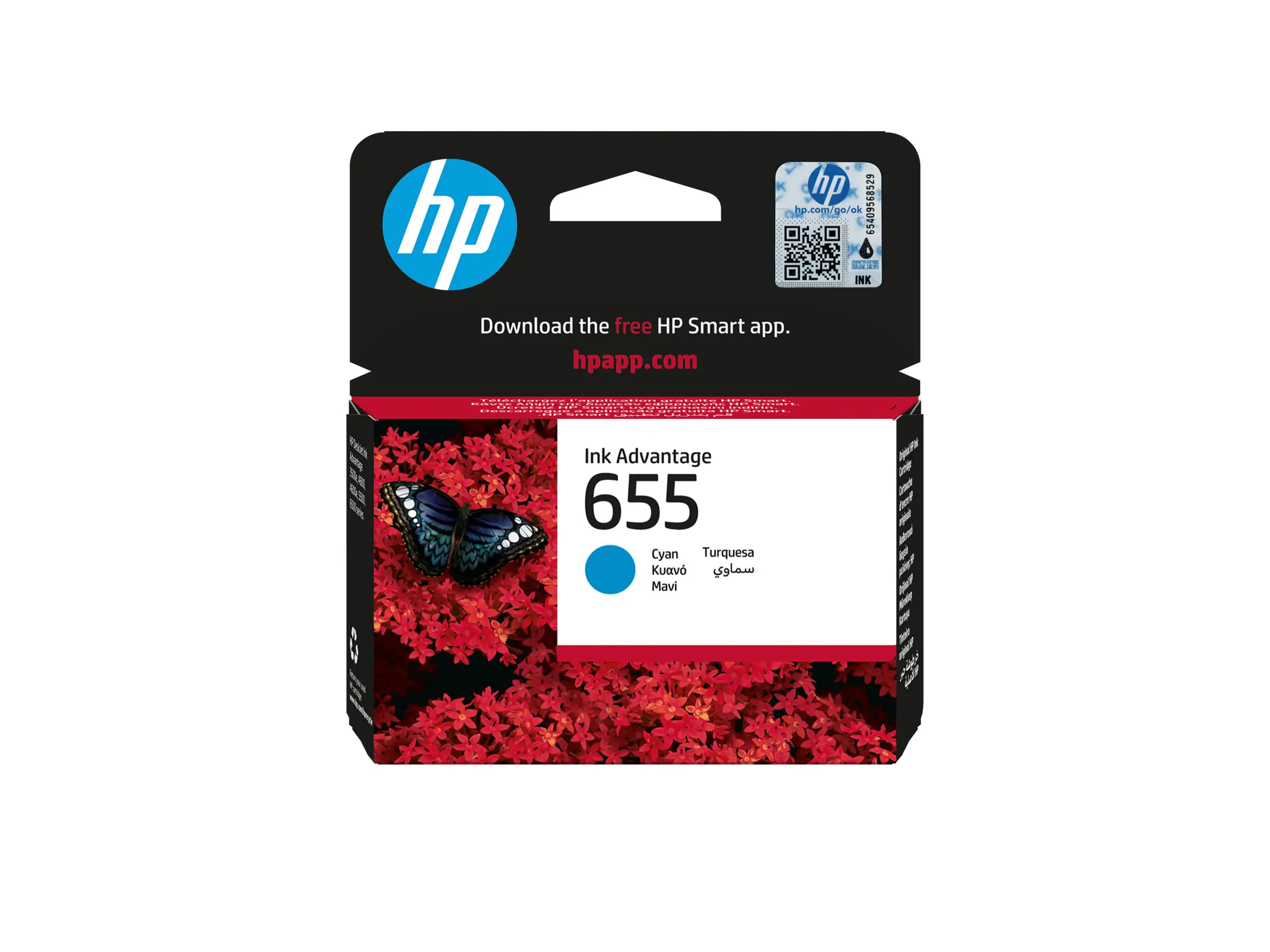 HP 655 - Cyan - Original - Tintenpatrone - für Deskjet Ink Advantage 3525, Ink Advantage 46XX, Ink Advantage 5525, Ink Advantage 6525