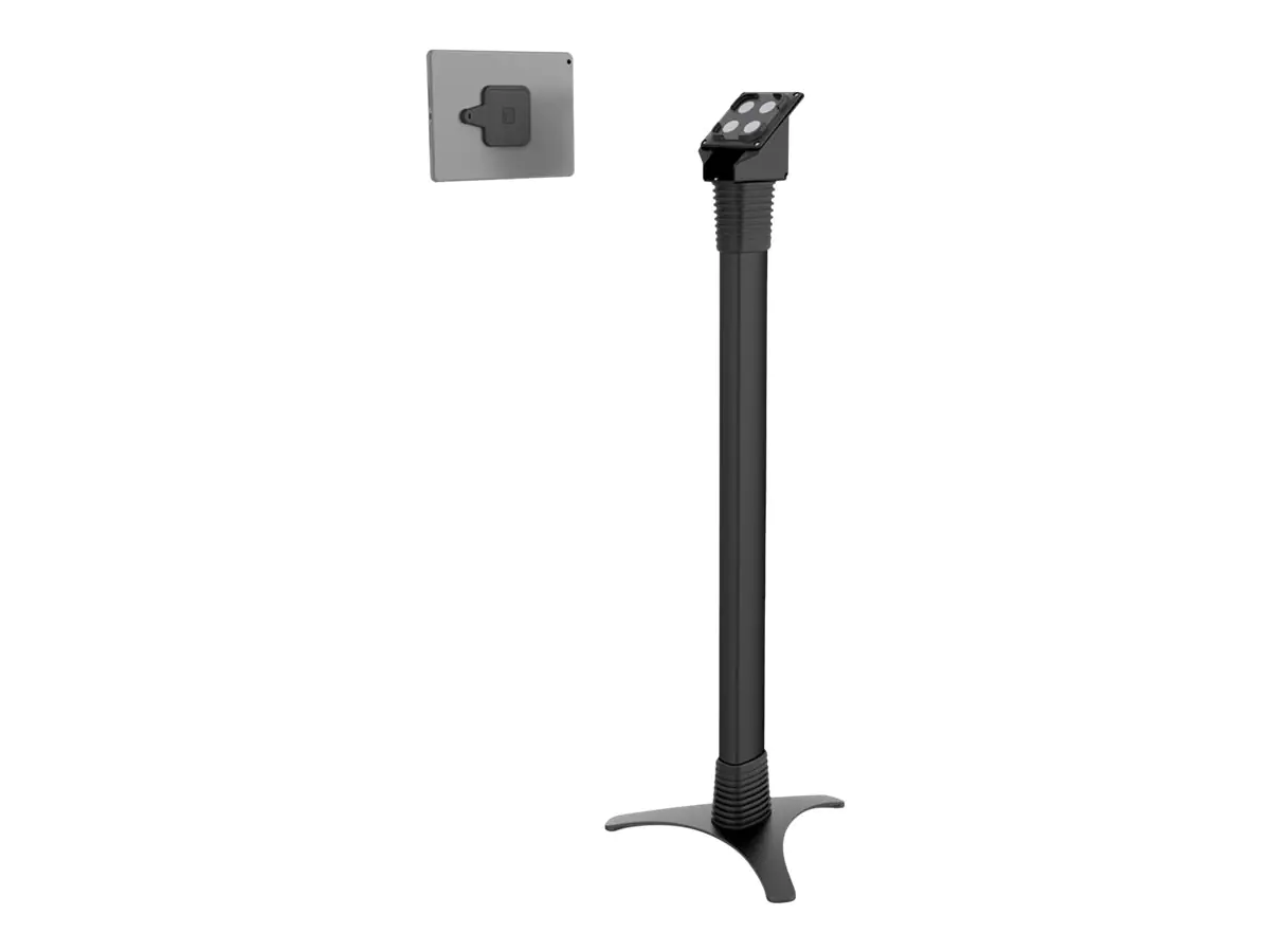 Compulocks Magnetix Secured Magnetic Tablet Floor Stand - Cable lock included - Aufstellung - für Tablett - verriegelbar - Verzinkter Stahl - Schwarz - Bodenaufstellung