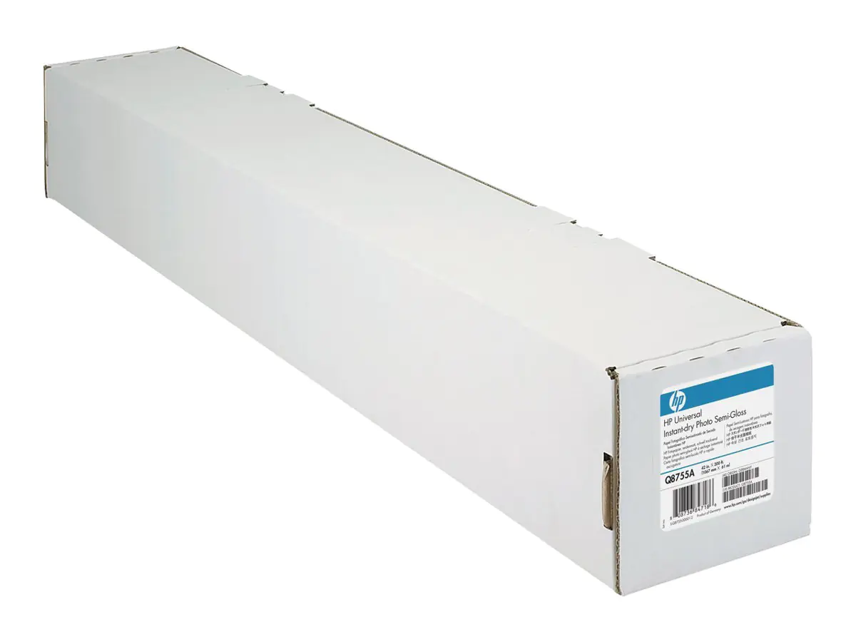 HP LFP-Papier Q8755A 42" (1.067 mm) 61 m 190 g/m² für Tintenstrahldrucker seidenmatt 1 Rolle HP LFP-Papier Q8755A 42" (1.067 mm) 61 m 190 g/m² für Tintenstrahldrucker seidenmatt 1 Rolle