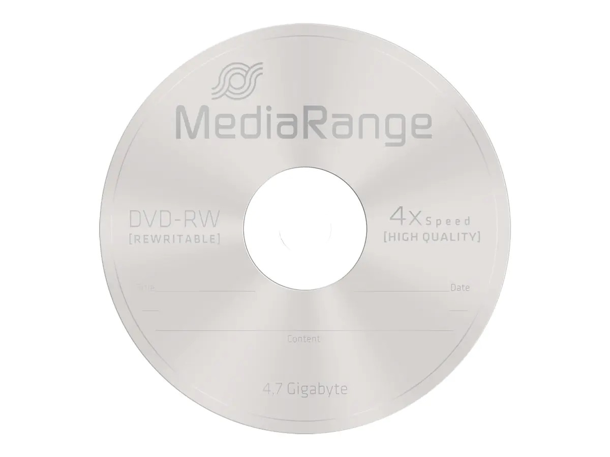 MediaRange - 10 x DVD-RW - 4.7 GB (120 Min.) 4x - Spindel