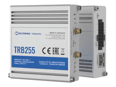 Teltonika TRB255 - Gateway - 100Mb LAN, RS-232, RS-485 - LTE - 4G - Gleichstrom