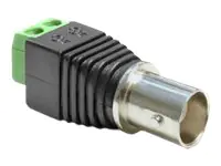Delock Adapter BNC female > Terminal Block - Videoadapter - composite video - 2-polige Klemmleiste weiblich zu BNC weiblich