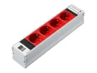 Rittal PSM Plus - Steckdosenleiste (Plug-In-Modul) - Ausgangsanschlüsse: 4 (CEE 7/4) 7856240