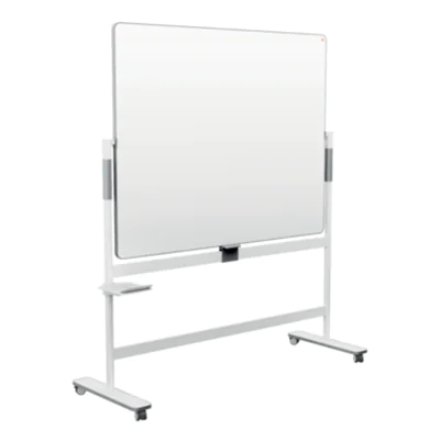 Nobo® Whiteboard Move & Meet Mobil Maße der Oberfläche: 120 x 150 cm (B x H) Tafel magnethaftend beidseitig beschreibbar inkl. Whiteboardmarker Stahl lackiert weiß Nobo® Whiteboard Move & Meet Mobil Maße der Oberfläche: 120 x 150 cm (B x H) Tafel magnethaftend beidseitig beschreibbar inkl. Whiteboardmarker Stahl lackiert weiß