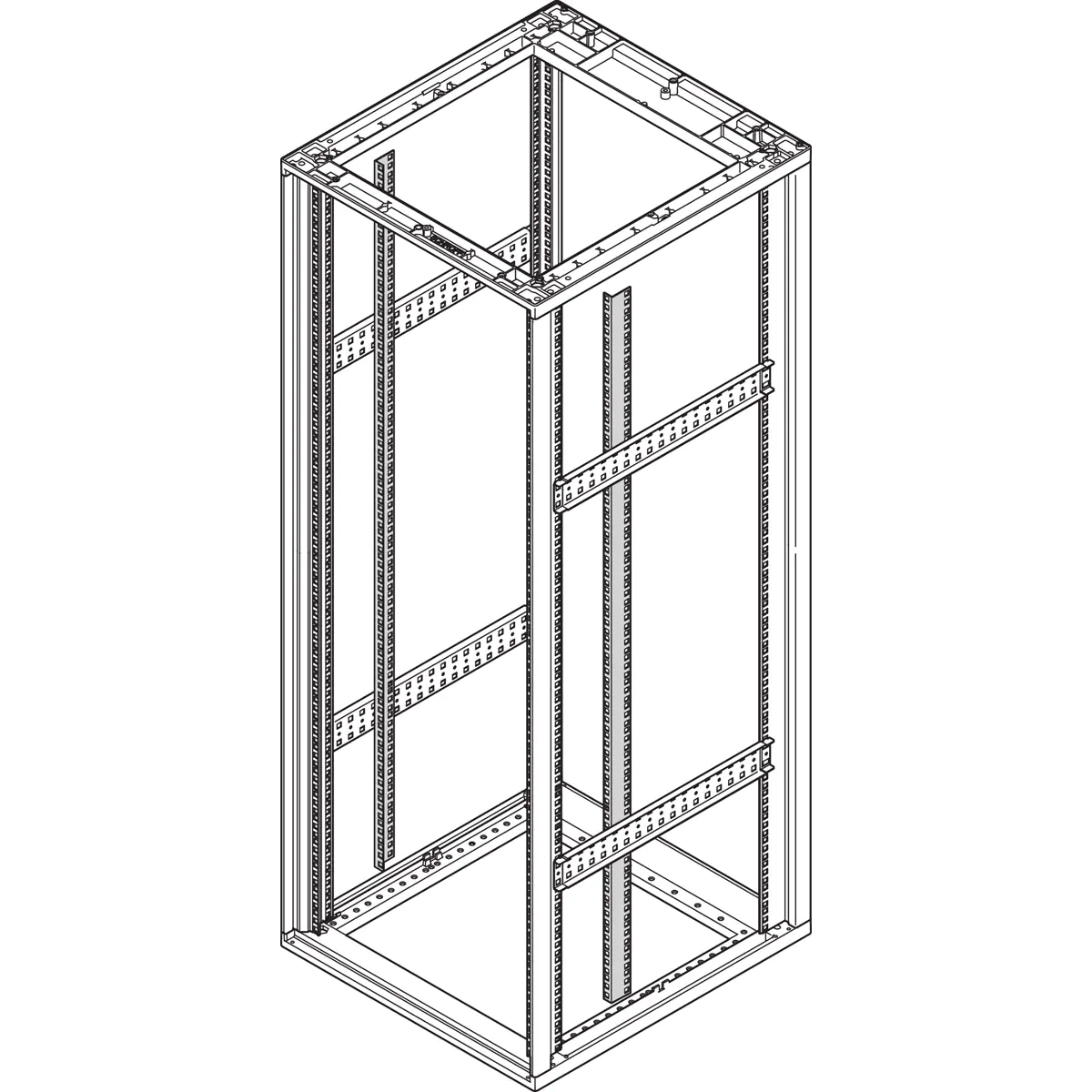 SCHROFF 19"RASTERPROFIL 7021 2X 27230-175 - Rack -Zubehör