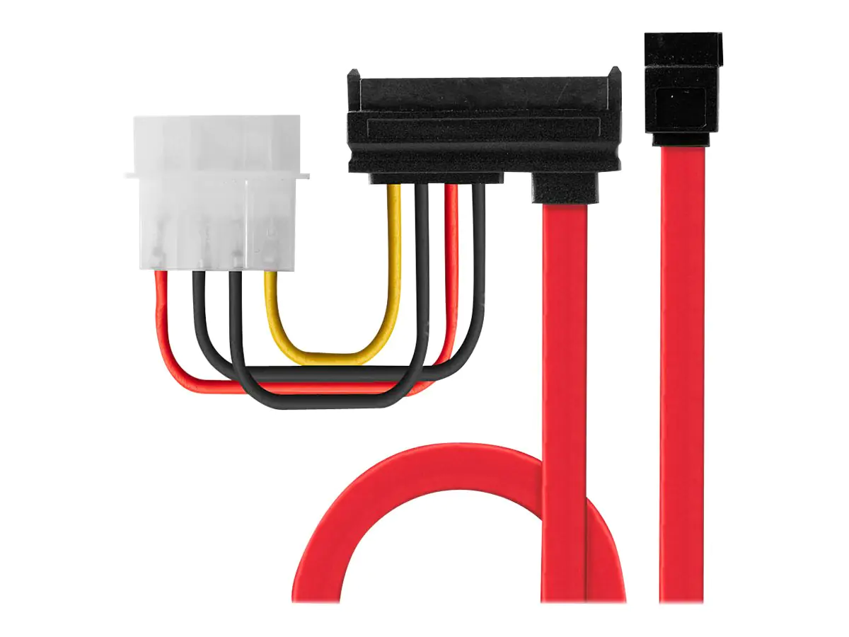 Lindy SATA-Kabel - interne Stromversorgung, 4-polig, SATA zu SATA Combo (W)