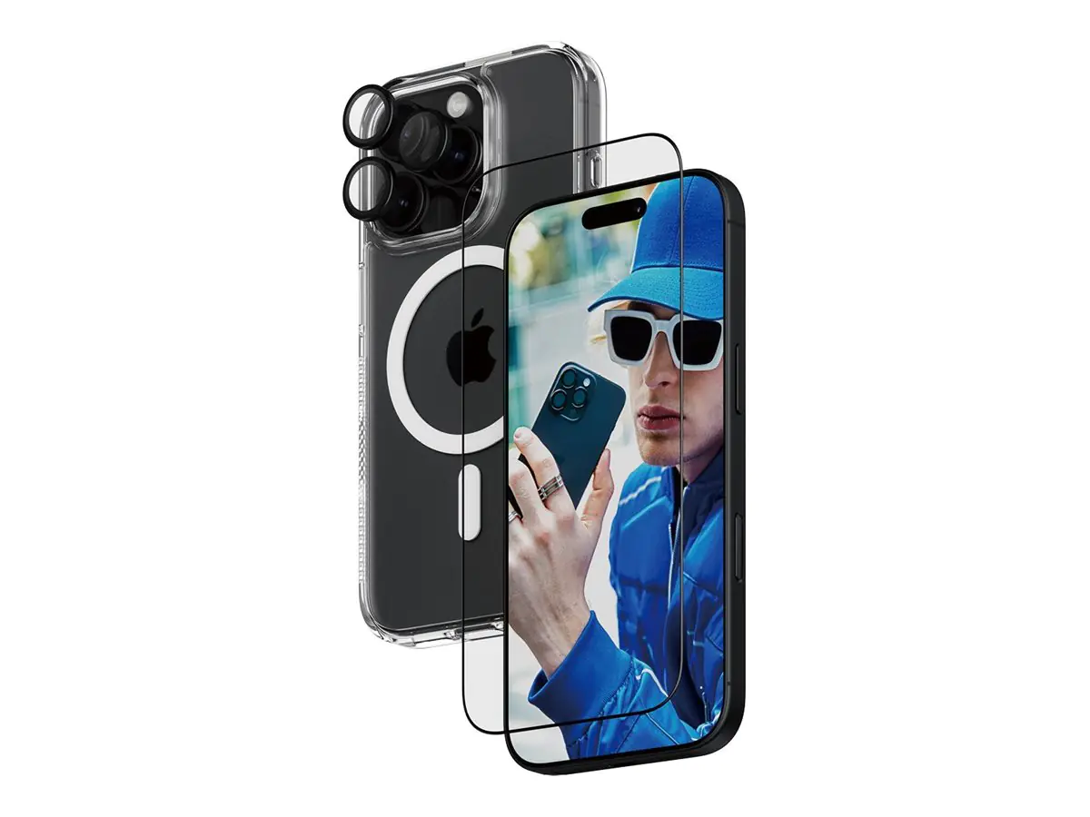 PanzerGlass 3-in-1 Schutzpacket - hintere Abdeckung für Mobiltelefon