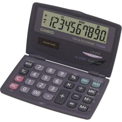 CASIO Taschenrechner SL-210TE-WA-EC 10stellig Solar/Batterie CASIO Taschenrechner SL-210TE-WA-EC 10stellig Solar/Batterie