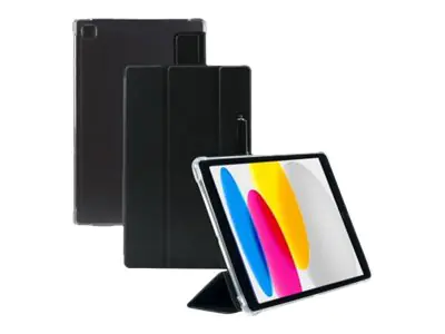 Mobilis EDGE - Flip-Hülle für Tablet - mit verstärkten Ecken, Folie - Schwarz, durchsichtig - für Apple 10.9-inch iPad (10. Generation) Mobilis EDGE - Flip-Hülle für Tablet - mit verstärkten Ecken, Folie - Schwarz, durchsichtig - für Apple 10.9-inch iPad (10. Generation)