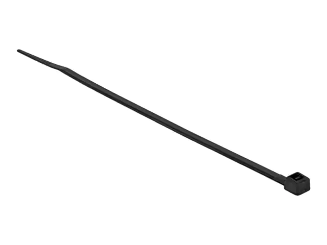 Delock Kabelbinder - kältebeständig - 20 cm - Schwarz (Packung mit 100)