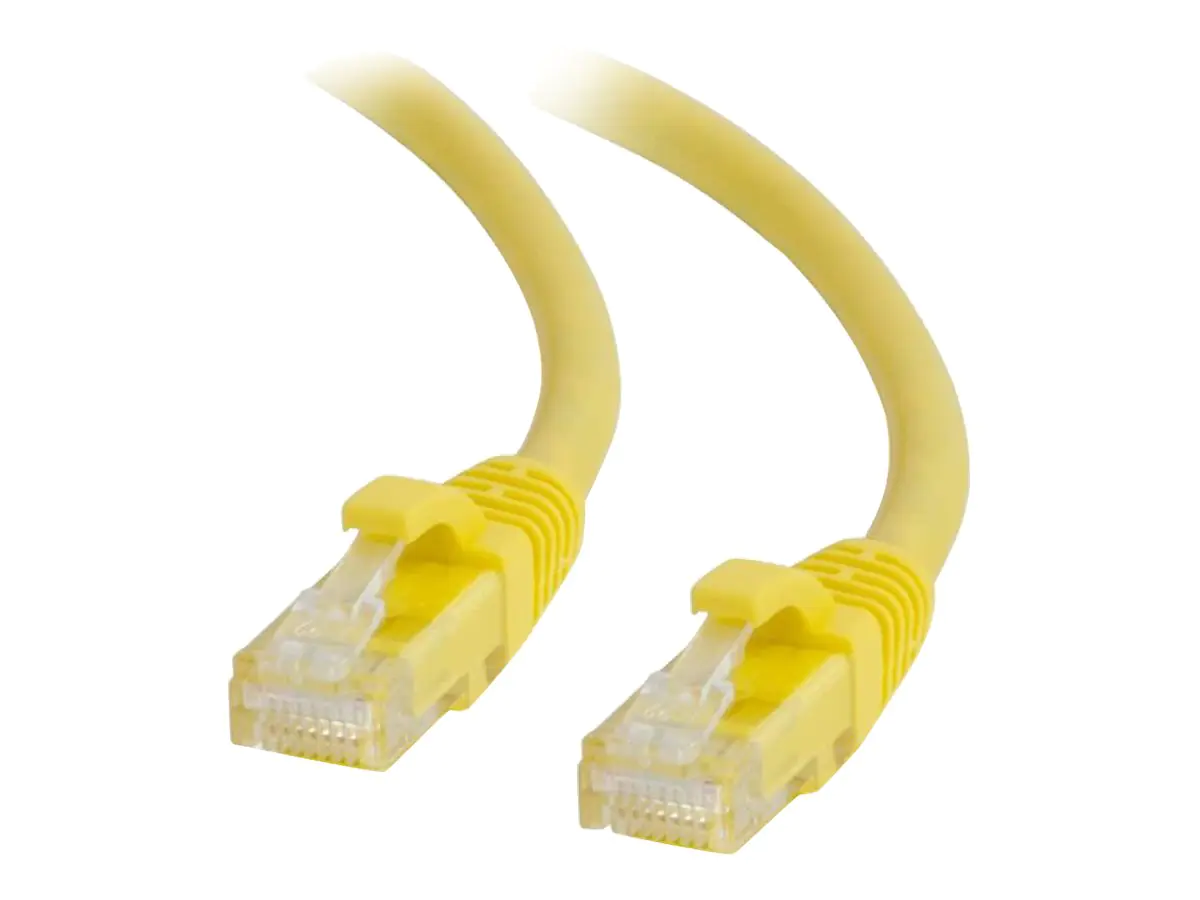C2G Cat6 Booted Unshielded (UTP) Network Patch Cable - Patch-Kabel - RJ-45 (M) zu RJ-45 (M) - 2 m - UTP - CAT 6 - geformt, ohne Haken, verseilt - Gelb