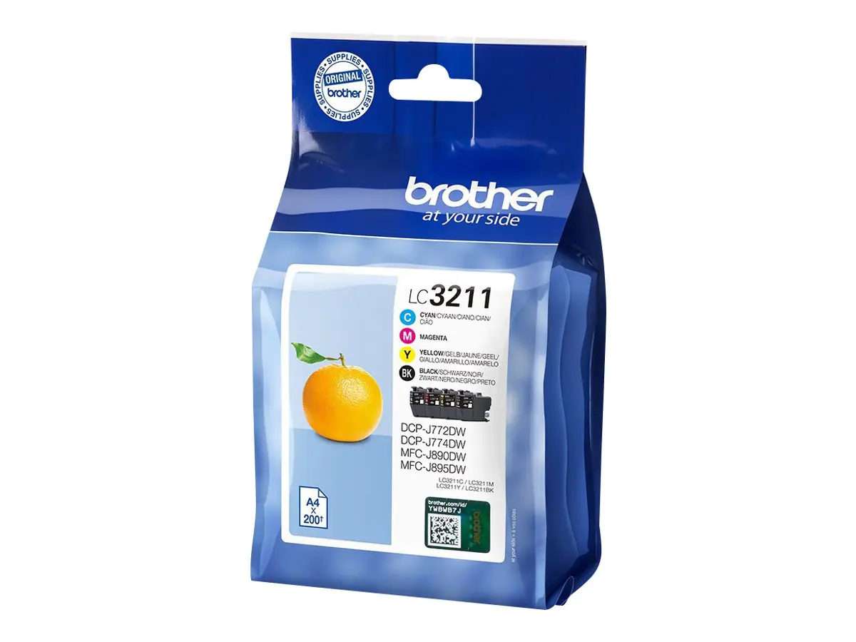 Brother LC3211 Value Pack - 4er-Pack - Schwarz, Gelb, Cyan, Magenta LC3211VAL