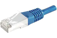 exertis Connect - Patch-Kabel - RJ-45 (M) zu RJ-45 (M) - 1 m - S/FTP - CAT 6 - geschirmt - Blau