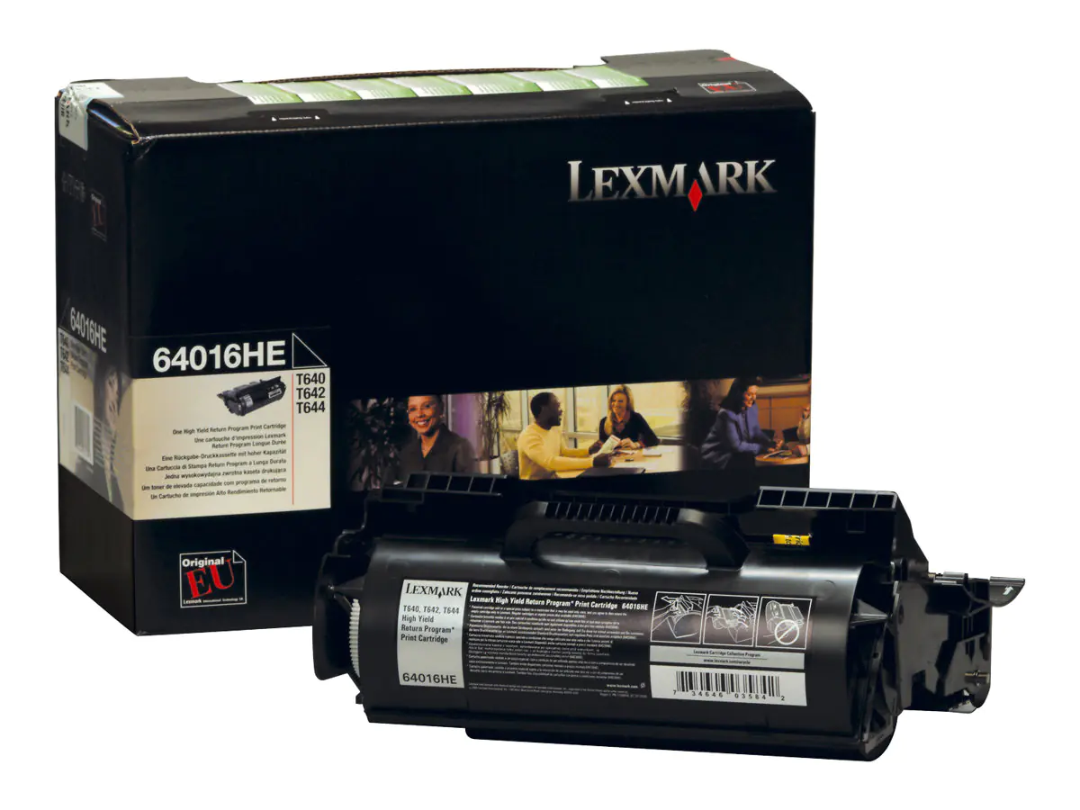 Lexmark - Hohe Ergiebigkeit - Schwarz - Original - Tonerpatrone LRP - für Lexmark T640, T642, T644 Lexmark - Hohe Ergiebigkeit - Schwarz - Original - Tonerpatrone LRP - für Lexmark T640, T642, T644