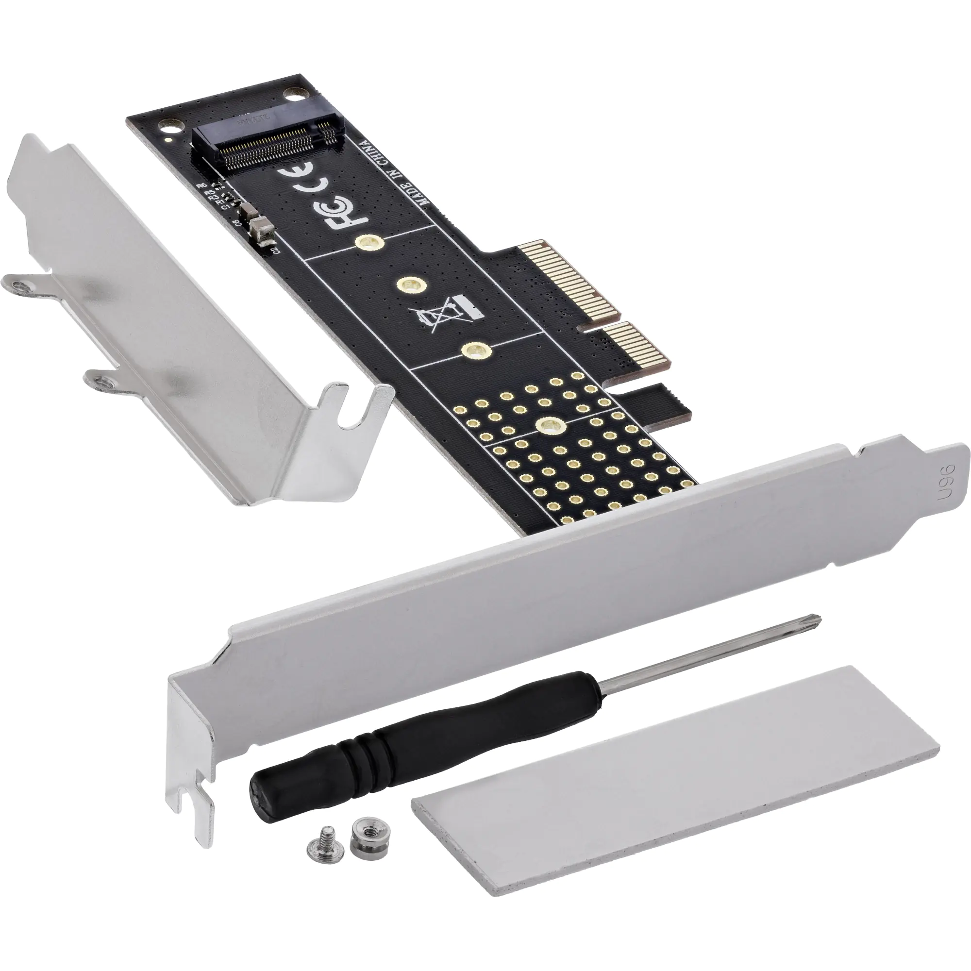 InLine Schnittstellenkarte - PCIe x4 zu M.2 NVMe Key M (22110) - Low-Profile 76619I