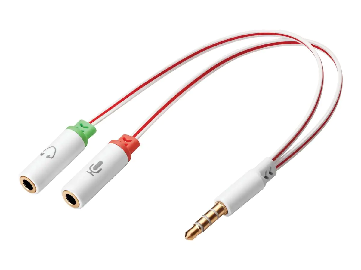 Sandberg Headset Converter - Headsetadapter - 4-poliger Mini-Stecker männlich zu mini-phone stereo 3.5 mm weiblich - für Apple iPad/iPhone/iPod