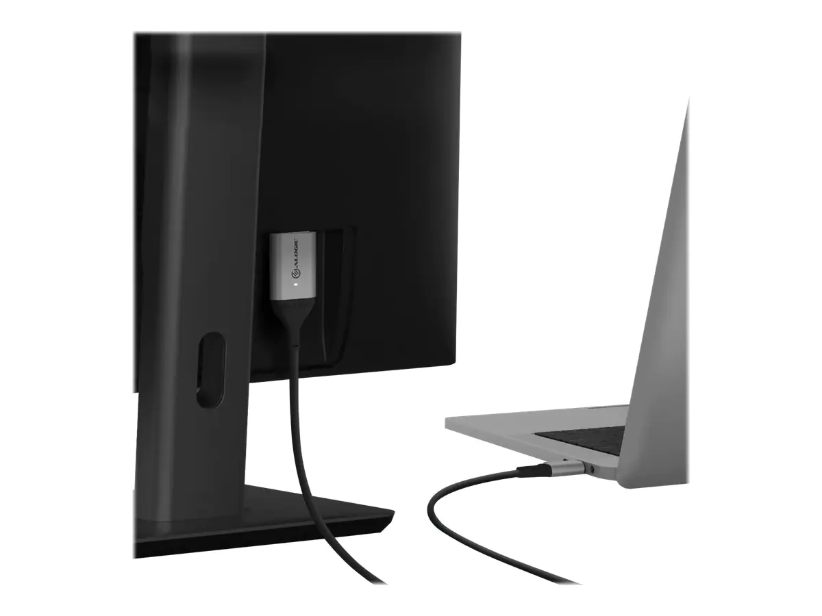ALOGIC Ultra - Video- / Audiokabel - 24 pin USB-C männlich zu HDMI männlich - 1 m - abgeschirmt - Space-grau - 4K Unterstützung