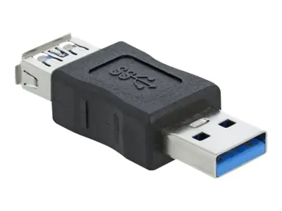 Delock - Gender Changer USB - USB Typ A (nur Spannung) (M) zu USB Typ A (nur Spannung) (W) - 900 mA - Schwarz
